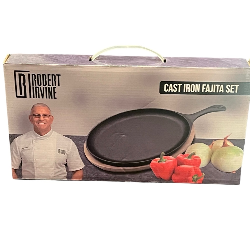 ROBERT IRVINE Cast Iron Fajita Set